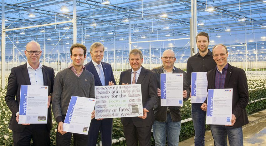 Vijf nieuwe bedrijven HortiQ-gecertificeerd