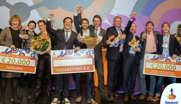 Herman Wijffels Innovatieprijs voor Aqua-Terra Nova en Moor Filtertechniek