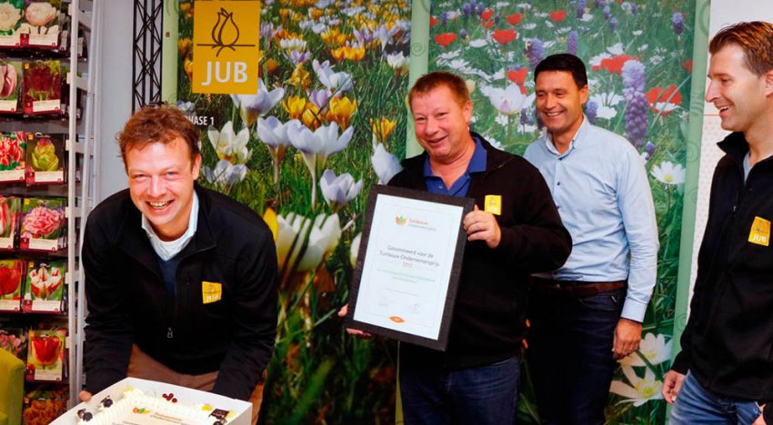 JUB Holland wint Tuinbouw Ondernemersprijs JUB Holland wint Tuinbouw Ondernemersprijs