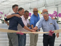 Internationale Phalaenopsis meeting in Guatemala bij opening Ter Laak AmericaS