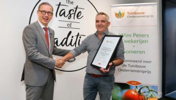 Tomatenteler Wim Peters toch trots op nominatie