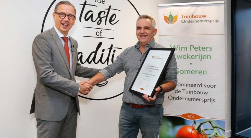 Tomatenteler Wim Peters toch trots op nominatie